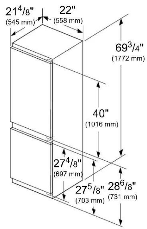 GAGGENAU RB280703 - Installation dimensions - 2