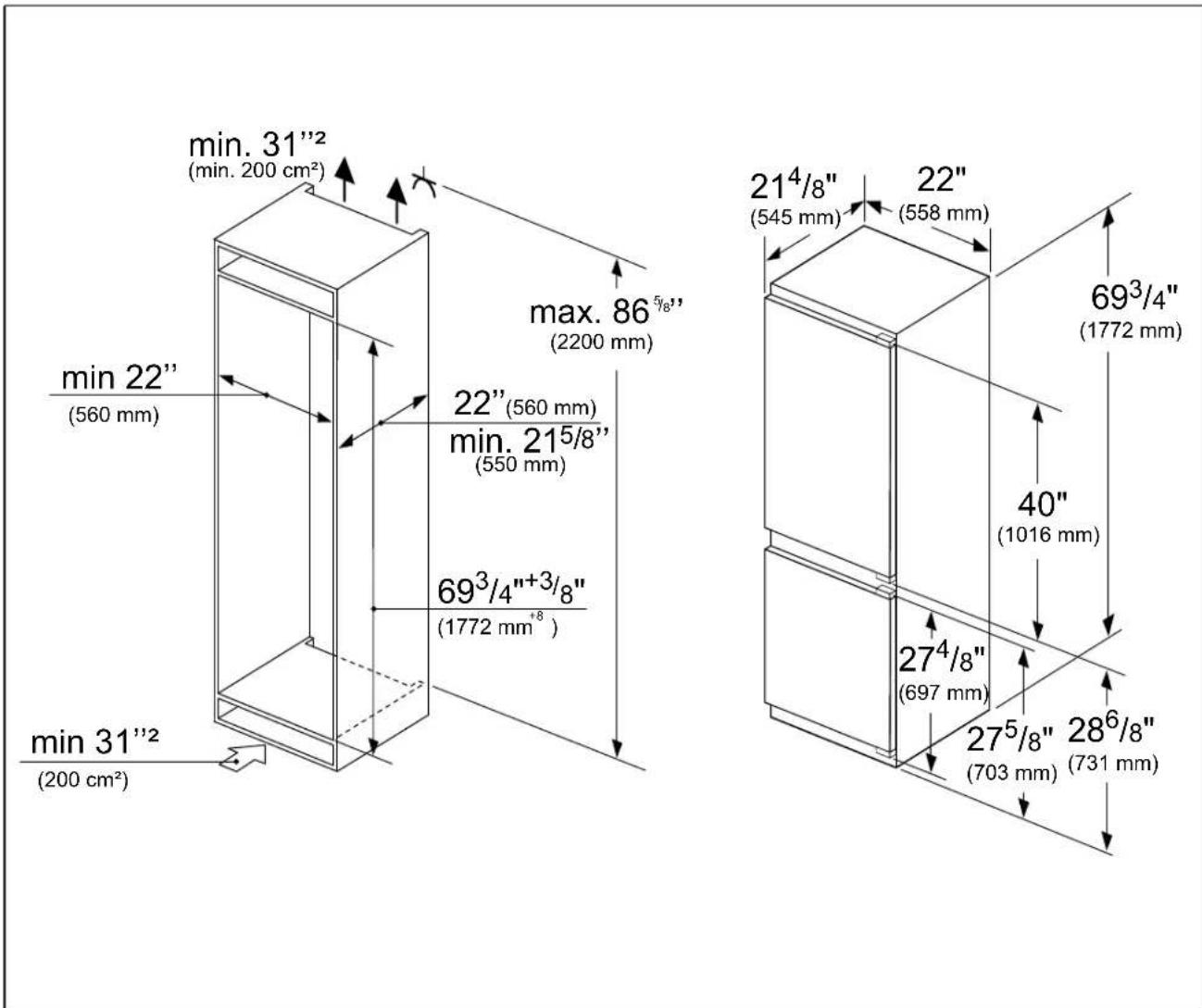 GAGGENAU RB280704 - Side by side installation - 1