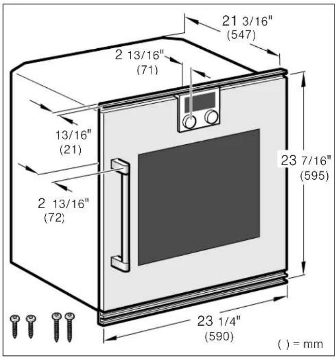 GAGGENAU BOP250611 - Exigences en matière de dimensions et d'armoire - 1