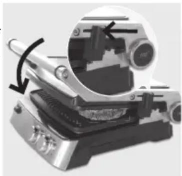 ECG KG 400 Superior - Opening the grill: - 1