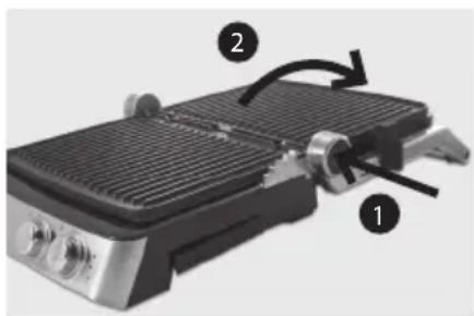 ECG KG 400 Superior - Použivanie otvoreného grilu - 1