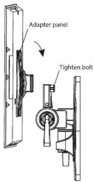 ECG LD 1332 K - - Installing the adapter panel to the wall board - 1