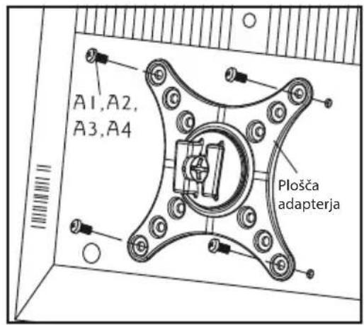 ECG LD 1332 K - - Pritrditev plošće TV adapterja k televizorju - 1