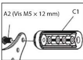 ECG LD 1332 K - - Fixation de la plaque de l'adaptateur TV au téléviseur - 4