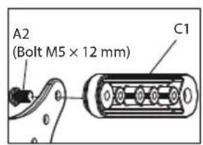ECG LD 1332 K - - Mounting the TV adapter panel to the TV - 3