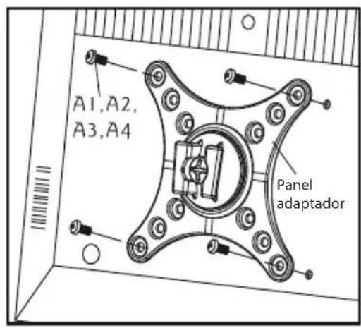 ECG LD 1332 K - - Como montar el panel adaptador del televisor al televisor - 1