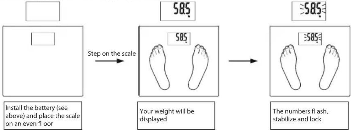 ECG OV 125 - Automatic weighing when stepping on the scale - 1