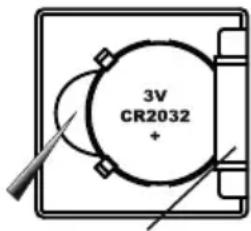 ECG OV 124 - Vlozenie/vymena batérié - 1