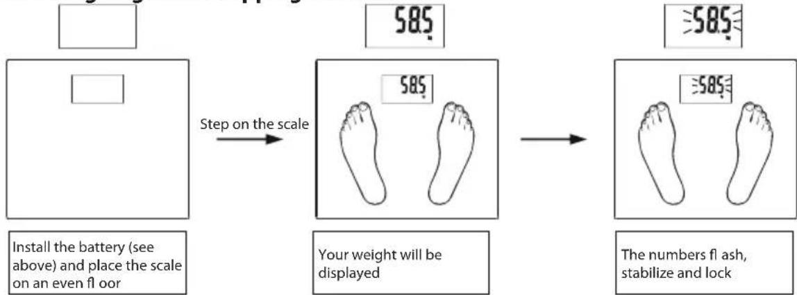 ECG OV 124 - Automatic weighing when stepping on the scale - 1