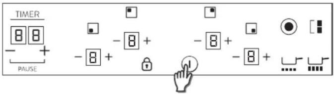 HOOVER HH74DBXP - Switch ON/OFF a heater zone - 1