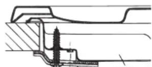 HOTPOINT-ARISTON PCN 752 TIXHA - Schema voor de bevestiging van de haken - 1