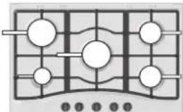 HOTPOINT-ARISTON PCN 752 TIXHA - Praktische Hinweise zum Gebrauch der Brenner - 1
