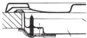 HOTPOINT-ARISTON PCN 752 TASHA - Schema di fissaggio dei ganci - 1