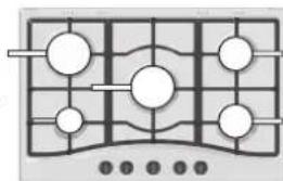 HOTPOINT-ARISTON PCN 752 TASHA - Praktische Hinweise zum Gebrauch der Brenner - 1
