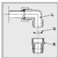 HOTPOINT-ARISTON PCN 752 TASHA - Aansluiting met onbuigzame buis (koper of staal) - 1