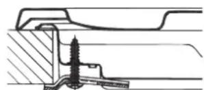 HOTPOINT-ARISTON PCN 642 HA(BK) - Schema di fissaggio dei ganci - 2