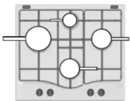 HOTPOINT-ARISTON PCN 642 HA(BK) - Practical advice on using the burners - 1