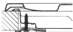 HOTPOINT-ARISTON PCN 642 HA(BK) - Schéma de fixation des crochets - 2