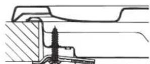 HOTPOINT-ARISTON PCN 642 HA(BK) - Hook fastening diagram - 2