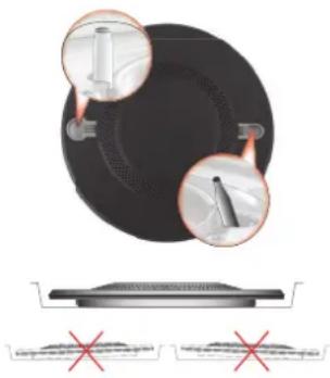 HOTPOINT-ARISTON FTGHG 641 DHA(BK) - Le positionnement correct de la FTGH bruleur - 1