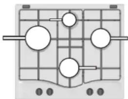 HOTPOINT-ARISTON PCN 642 HA(WH) WE - Practical advice on using the burners - 1