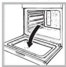 INDESIT FI 51 K.B IX CR - Cleaning the oven door - 1