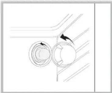 INDESIT FI 51 K.B IX CR - Replacing the light bulb - 1