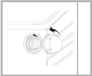 INDESIT FIE 61 K.A (AN) - Replacing the light bulb - 1