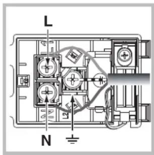 INDESIT FI 51.A (BK)1 - Anschluss des Netzkabels - 2