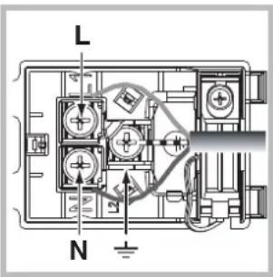 INDESIT FI 51.A (BK)1 - Fitting the power supply cable - 2