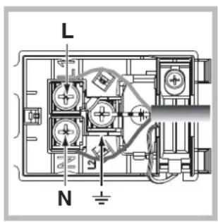 INDESIT FI 51.A (BK)1 - Montagem do cabo de fornecimento - 2