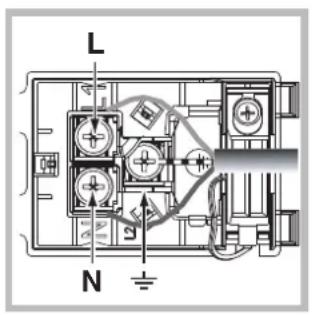 INDESIT FI 51.A (BK)1 - Monteren voedingskabel - 2