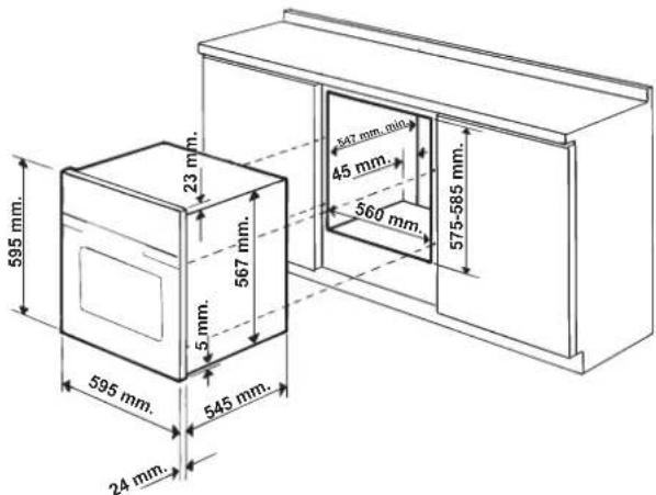 INDESIT FI 51.A (BK)1 - Fitting the appliance - 1