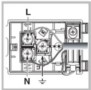 INDESIT FI 51.A (BK)1 - Montage du cable d'alimentation - 2