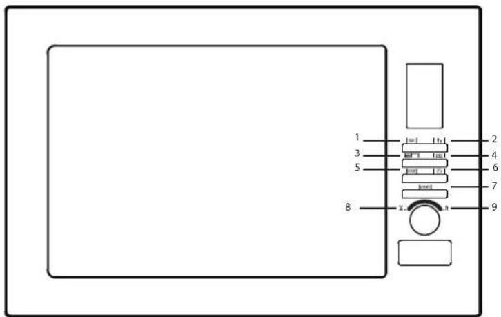 HOTPOINT-ARISTON MWK 222.1 XHA - Noms des pièces et accessoires du four - 2