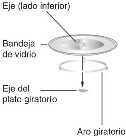 HOTPOINT-ARISTON MWK 222.1 XHA - Instalación del plato giratorio - 1