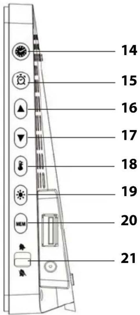 ADE WS 1704 - Vista laterale (tasti di controllo) - 1