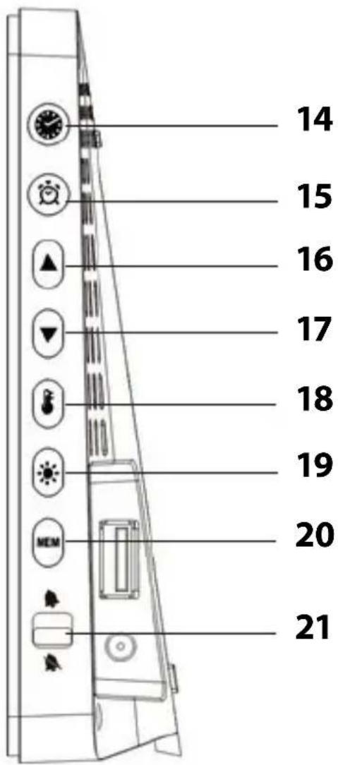 ADE WS 1704 - Seitenansicht (Bedientasten) - 1