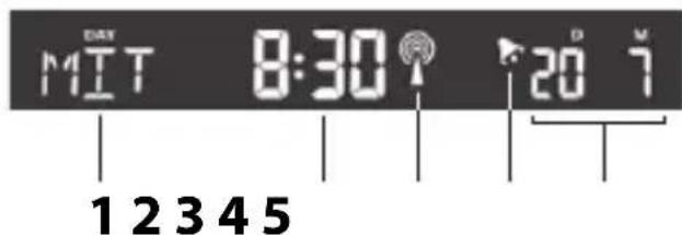 ADE WS 1703 - Témoin de date et de semaine - 1