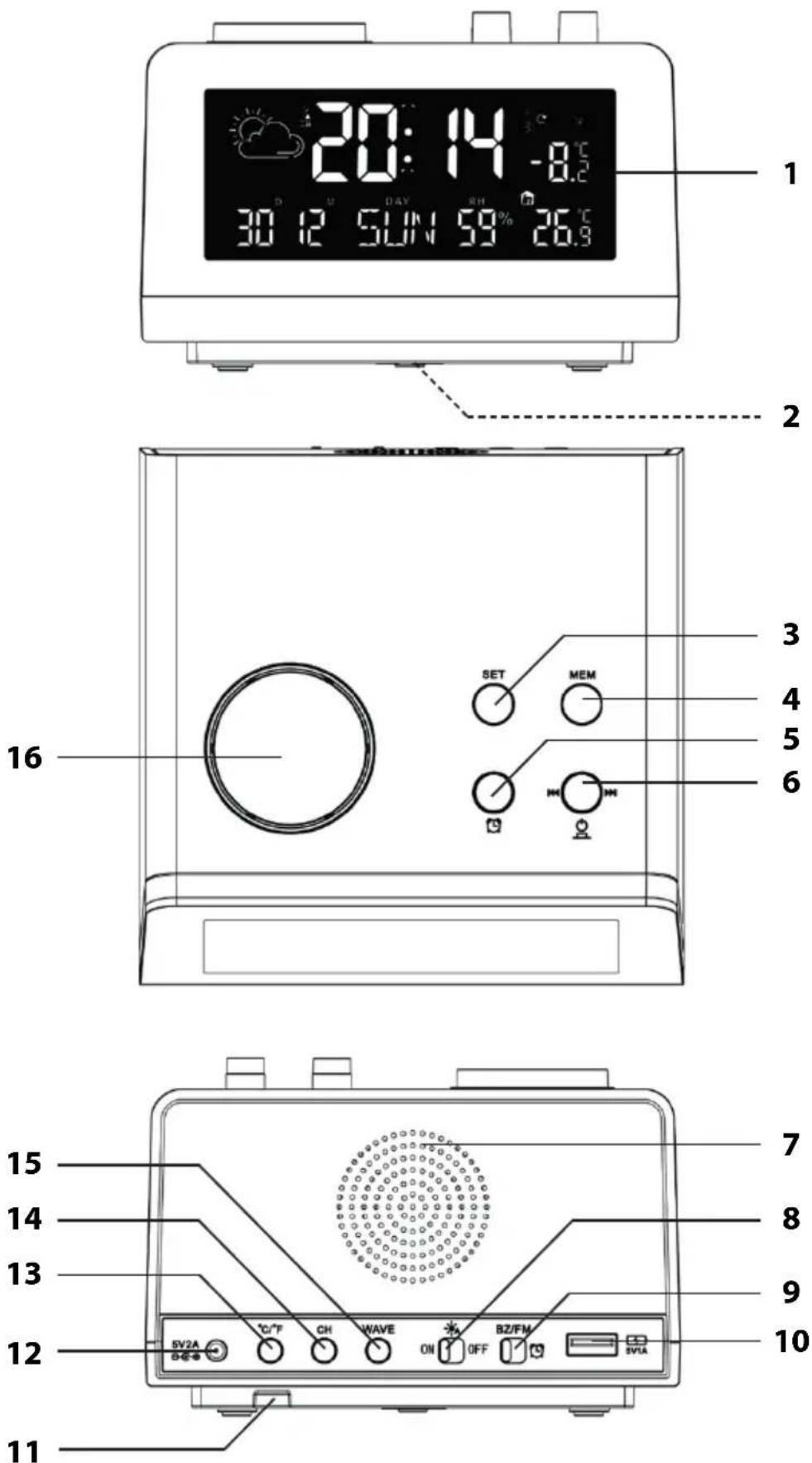 ADE WS 1604 - Sensor exterior inalámbrico - 1