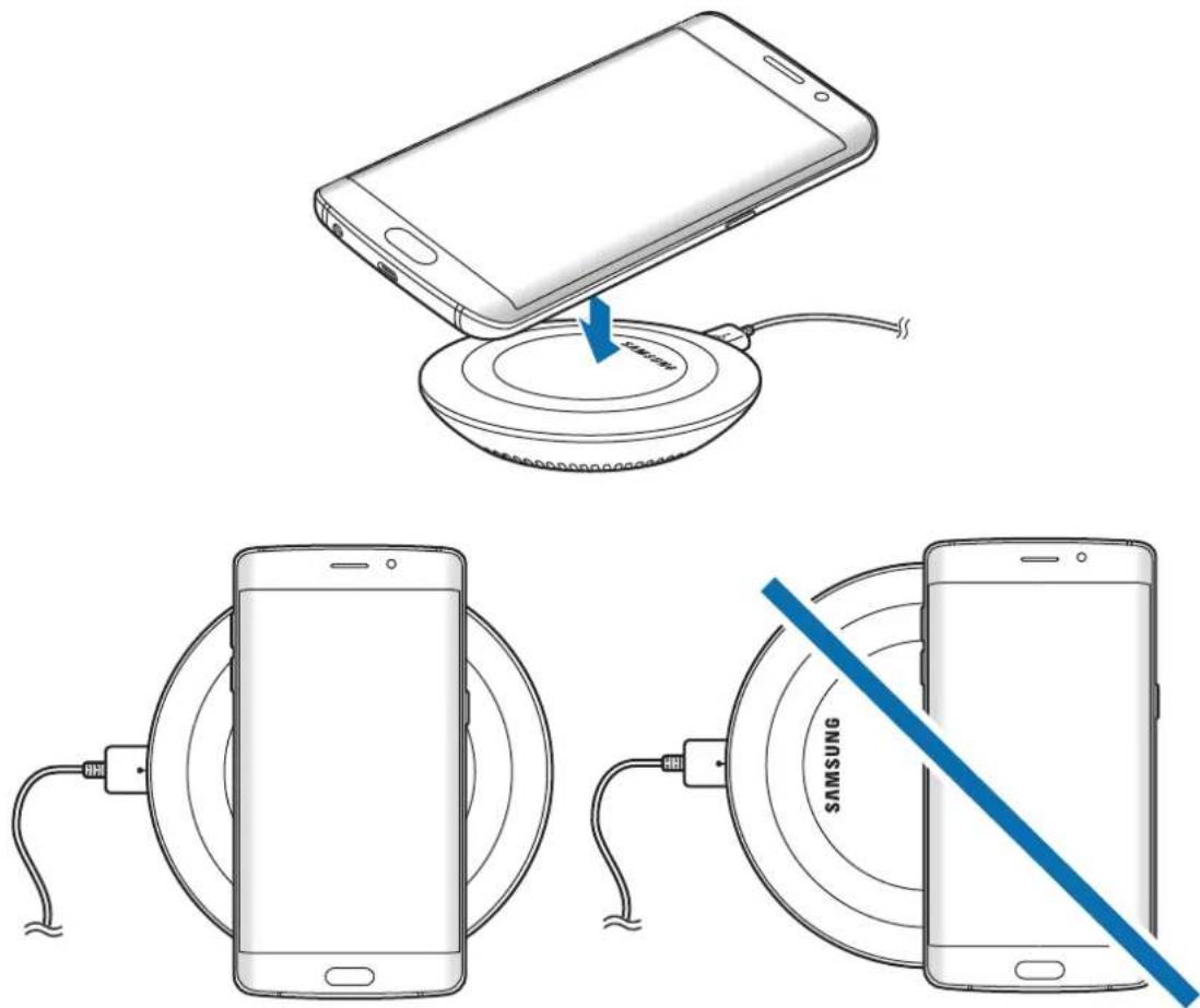 SAMSUNG EPPN920 - Aseta tuettu mobililaite latauspinnan keskelle. - 1