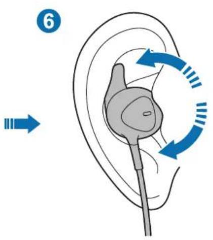 SAMSUNG EOIC500 - Sådan bæres høretelefonen - 6