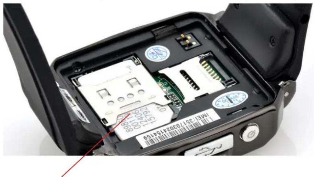 Yonis YMTCB8 - A - Insertion d'une carte SIM - 1