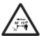 STIGA SGT 500 AE - GEVAAR VOOR WEGSPRINGENDE - 1