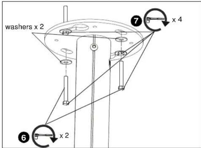 Chief CPA116W - Installing to a Solid Concrete Ceiling Structure - 4