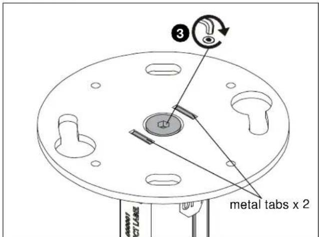 Chief CPA116W - Attaching to Ceiling Column - 2