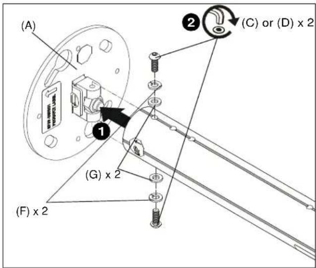 Chief CPA116W - Attaching to Ceiling Column - 1