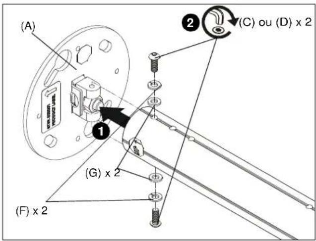 Chief CPA116W - Fixation à la colonne pour plafond - 1