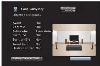 DENON AVCX8500H - Lorsque l'enceinte détectée est affichée, scélectionnez "Suivant" puis appuyez sur ENTER. - 1