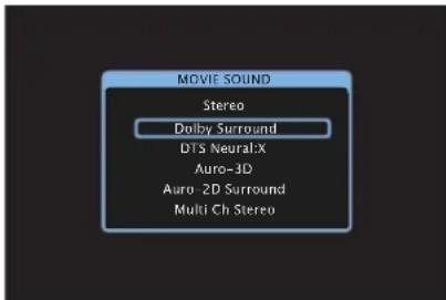 DENON AVCX8500H - Passage au mode audio - 4